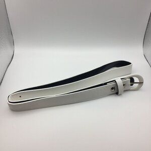 Womens 38" White Belt Outfit Accessory Practical Fashion Bling Size L Large
